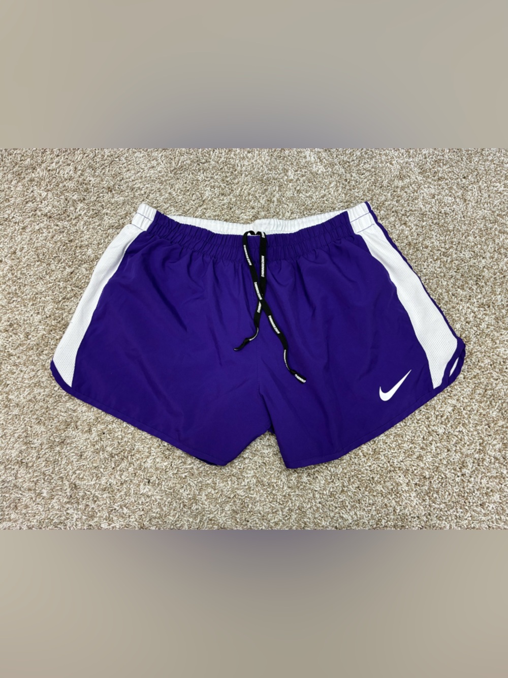Nike Women’s Purple Running Shorts with White Panels